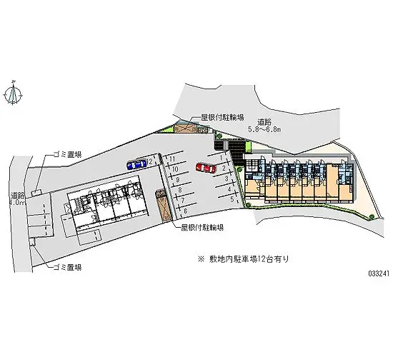 ★手数料０円★広島市安佐南区相田６丁目　月極駐車場（LP）